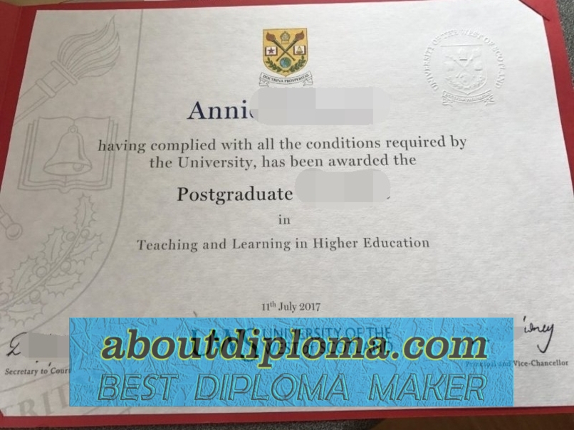 How to Purchase a Fake University of the West of Scotland Diploma: A Step-by-Step Guide - 专业证书