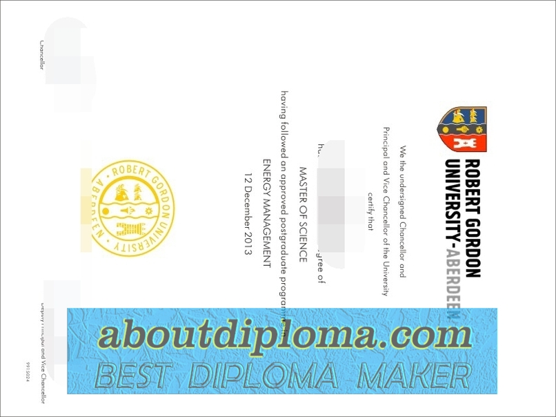 How to Make a Fake Robert Gordon University Diploma: A Step-by-Step Guide - 专业证书