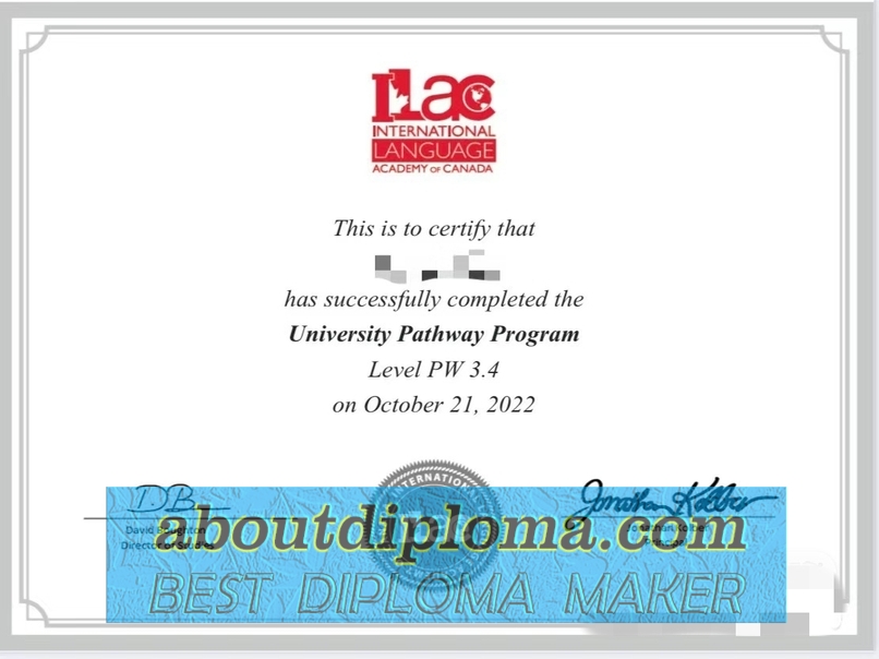 Order Your International Language Academy of Canada (ILAC) Degree: A Guide for Students - 专业证书