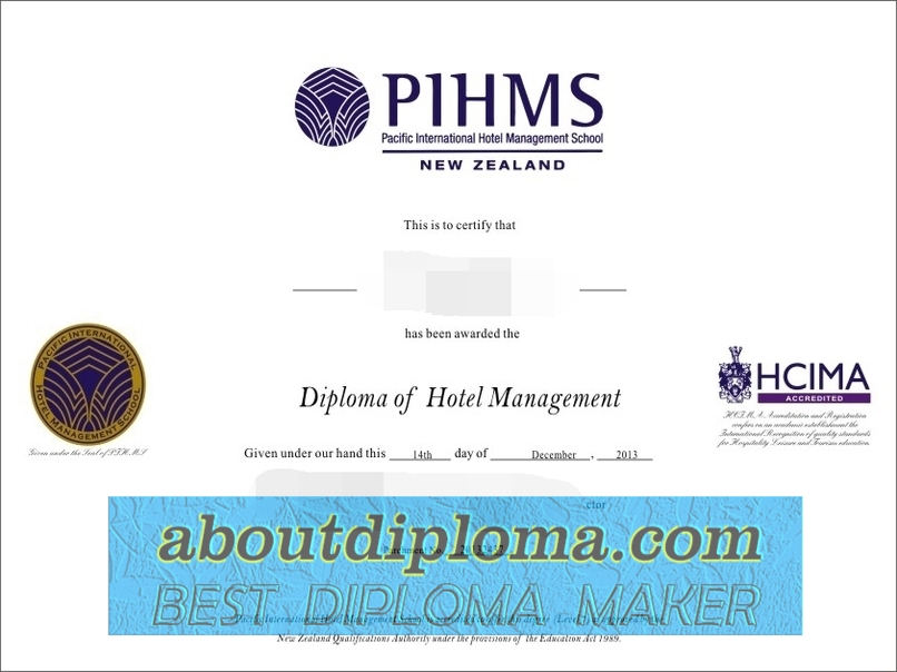 Unveiling the Benefits of a Replica PIHMS Diploma: Your Gateway to Pacific International Hotel Management Excellence - 专业证书