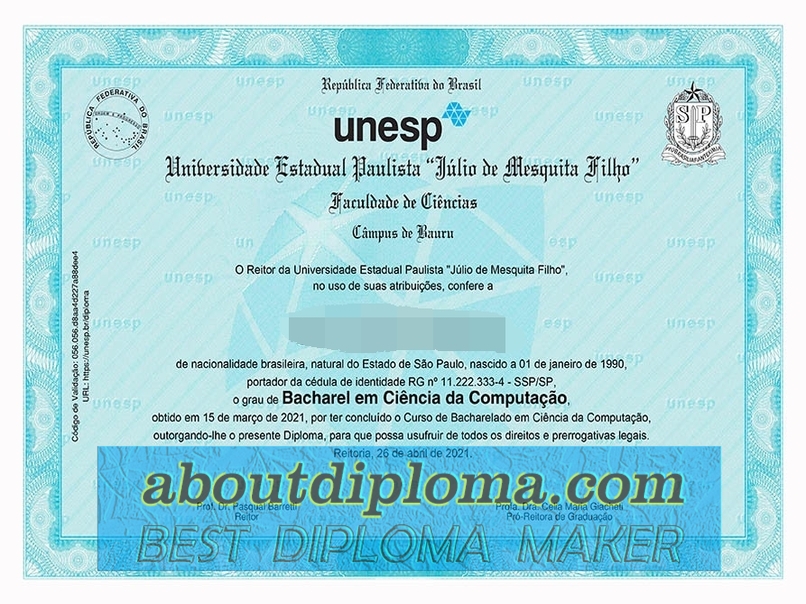 How to Buy a Fake Universidade Estadual Paulista Diploma: Where to Order and Tips - 专业证书
