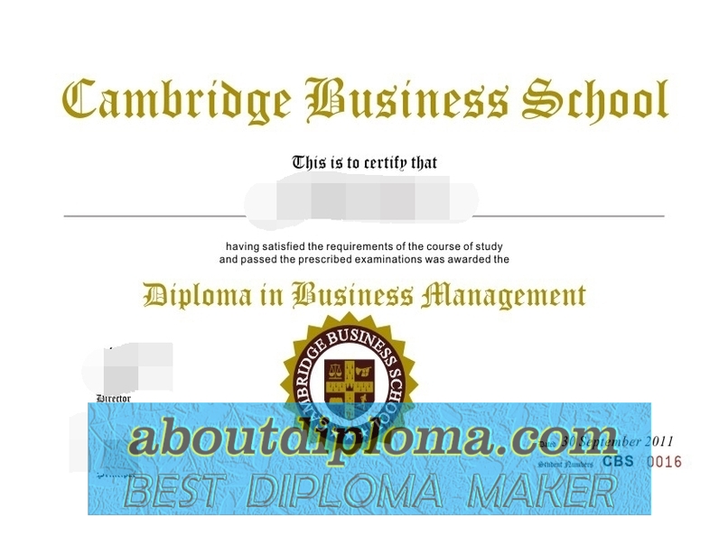 How to Buy a Fake Cambridge Business School Diploma: Step-by-Step Guide - 专业证书