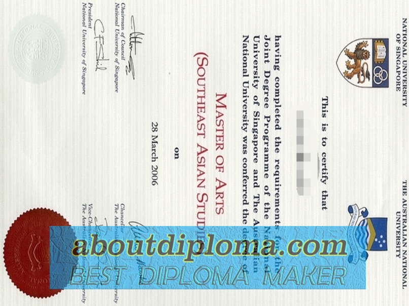 How to Buy Fake National University of Singapore and Australian National University Diplomas: A Step-by-Step Guide - 专业证书